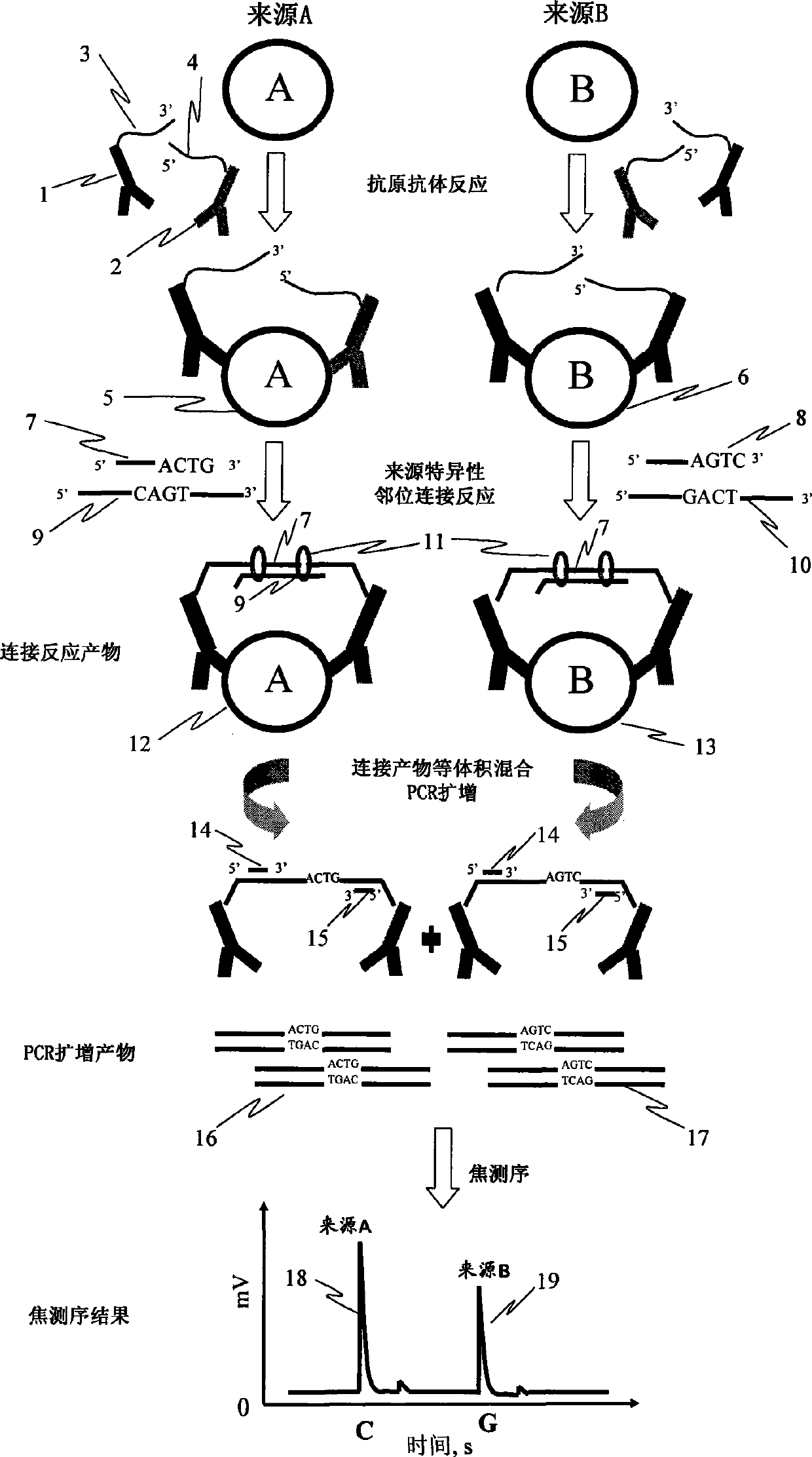 Method for detecting protein content difference