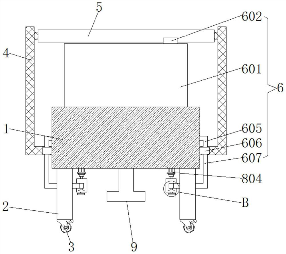 Rail traffic rail cleaning device