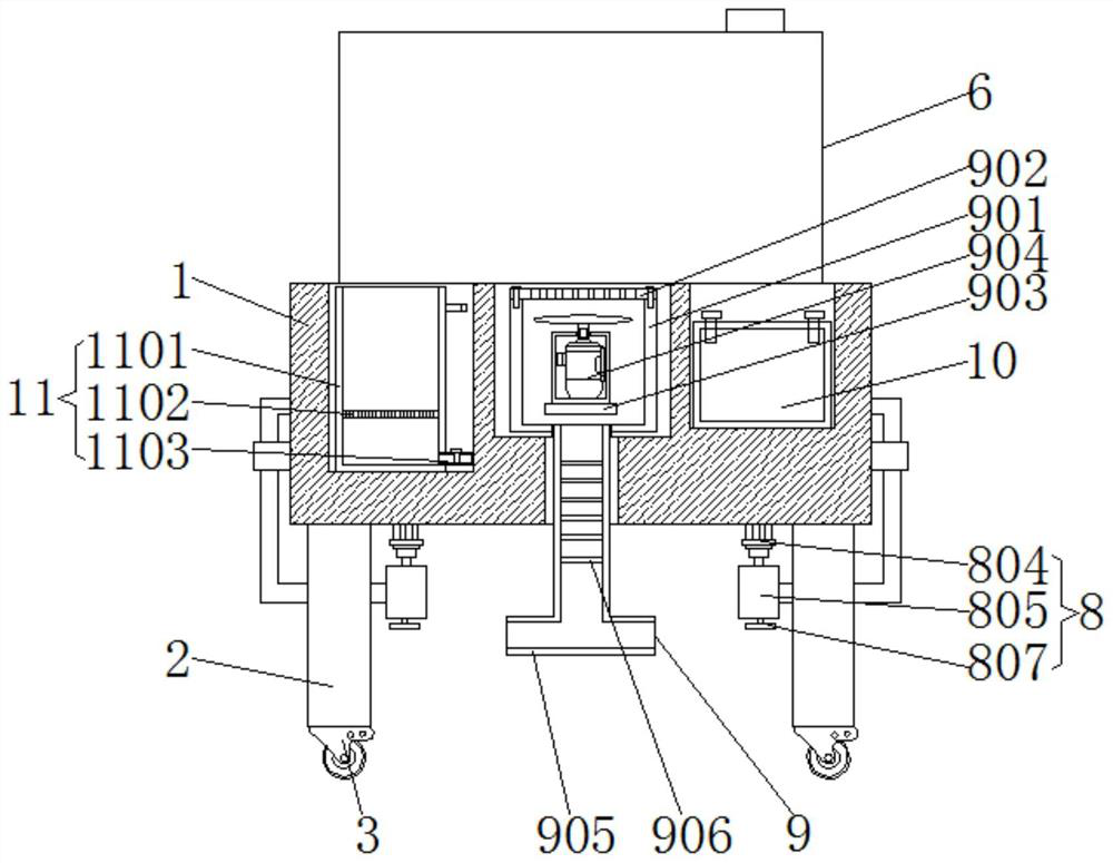 Rail traffic rail cleaning device