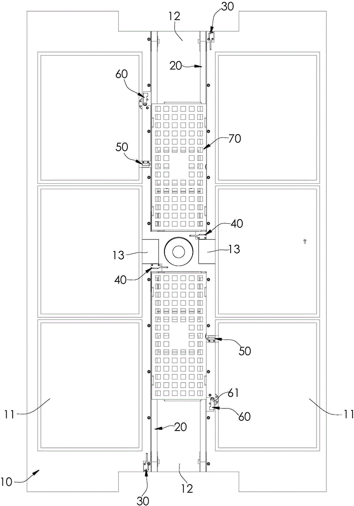 Double-track feeding structure