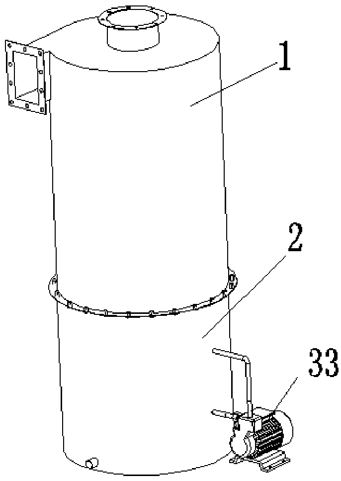 Wet dust removal device