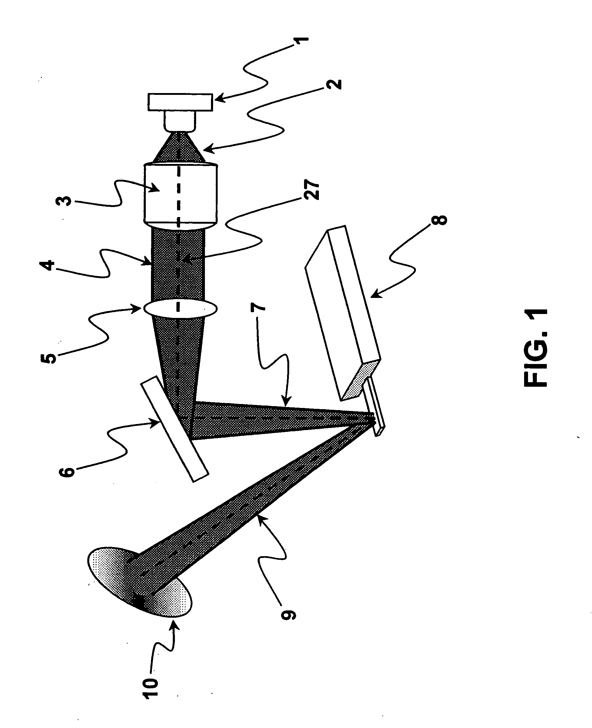 Diffractive optical position detector