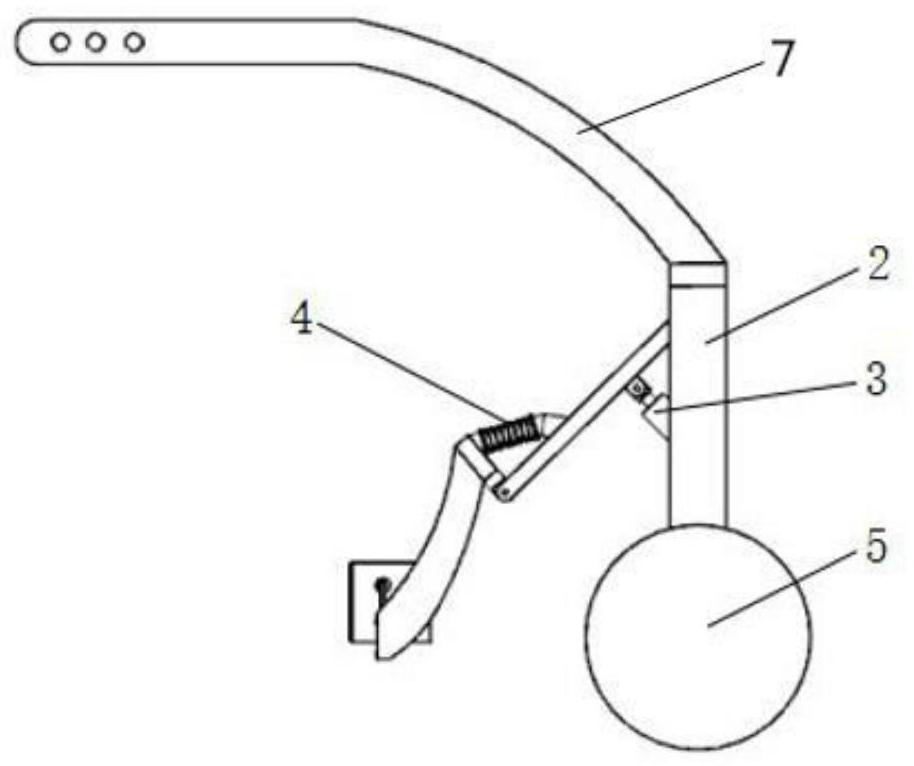 A kind of cassava root uprooting device for tractor