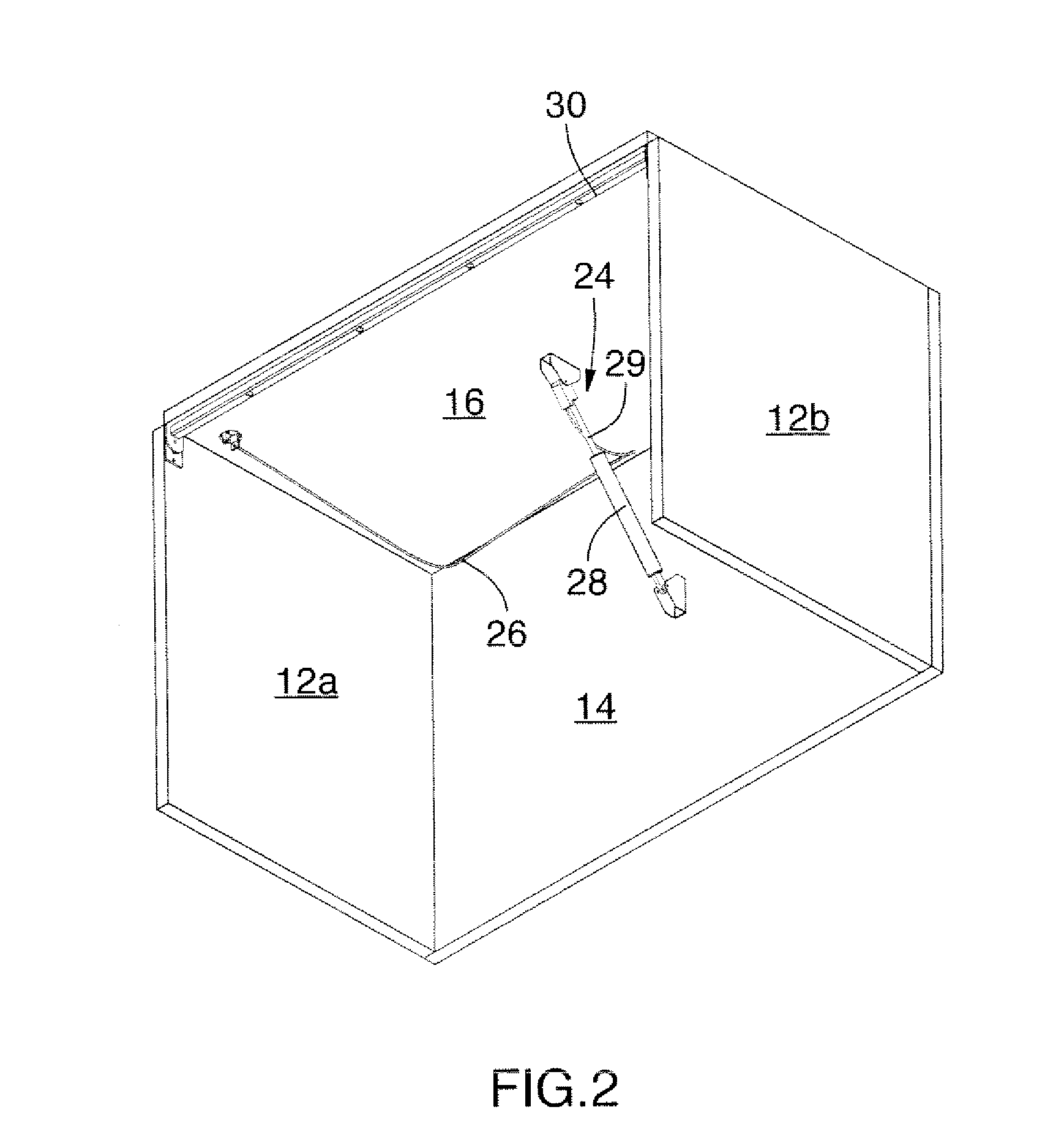 Adjustable work surface with tilt