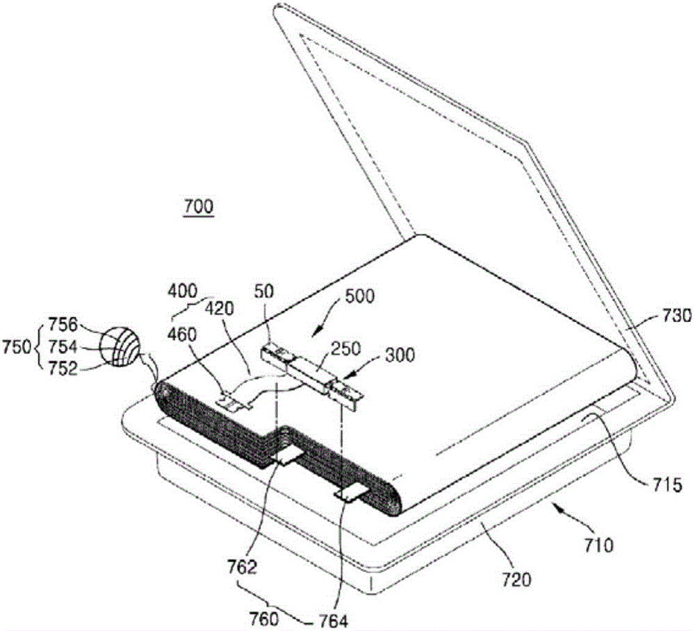 Polymer battery cell and electronic device comprising same