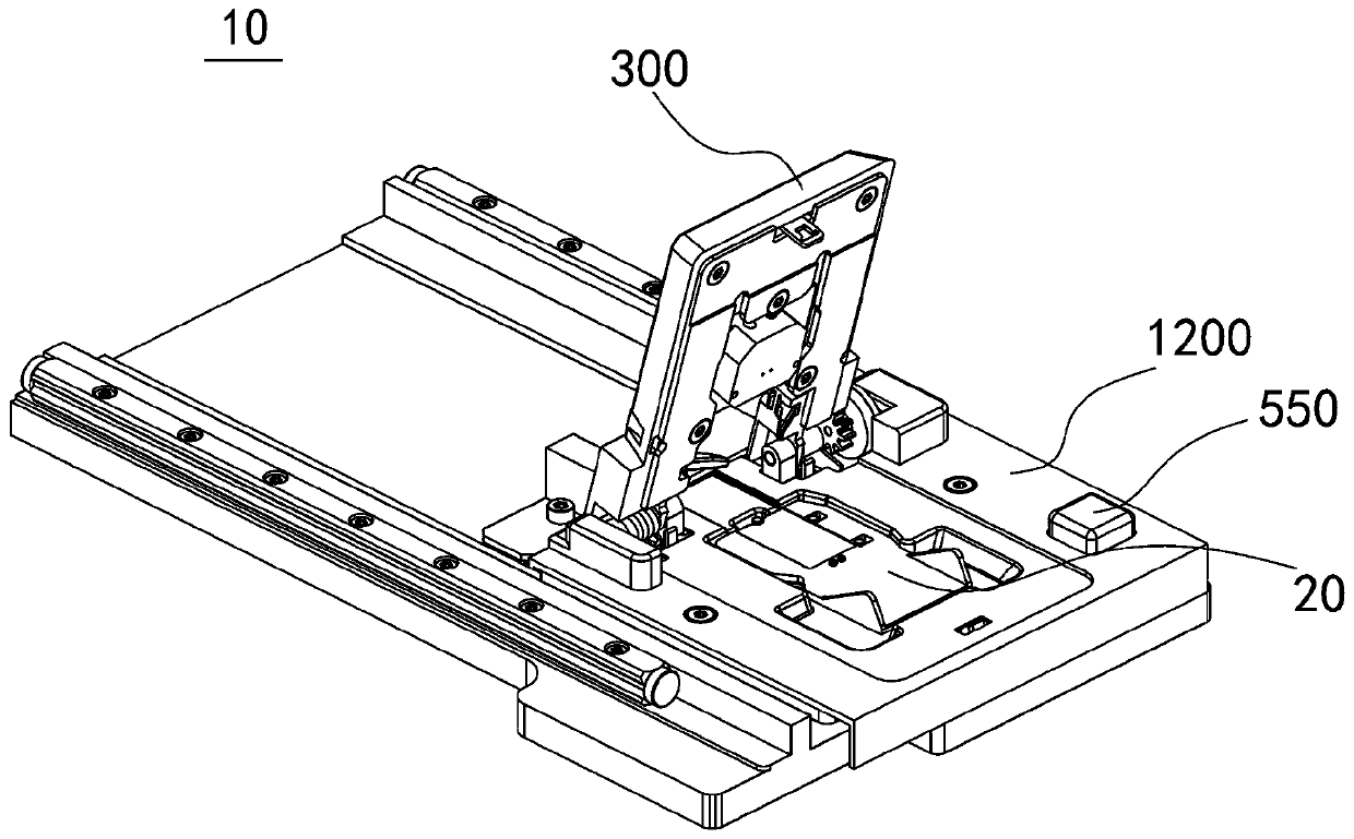 Precise positioning, clamping and sample adding platform device for gene sequencing chip and gene sequencer