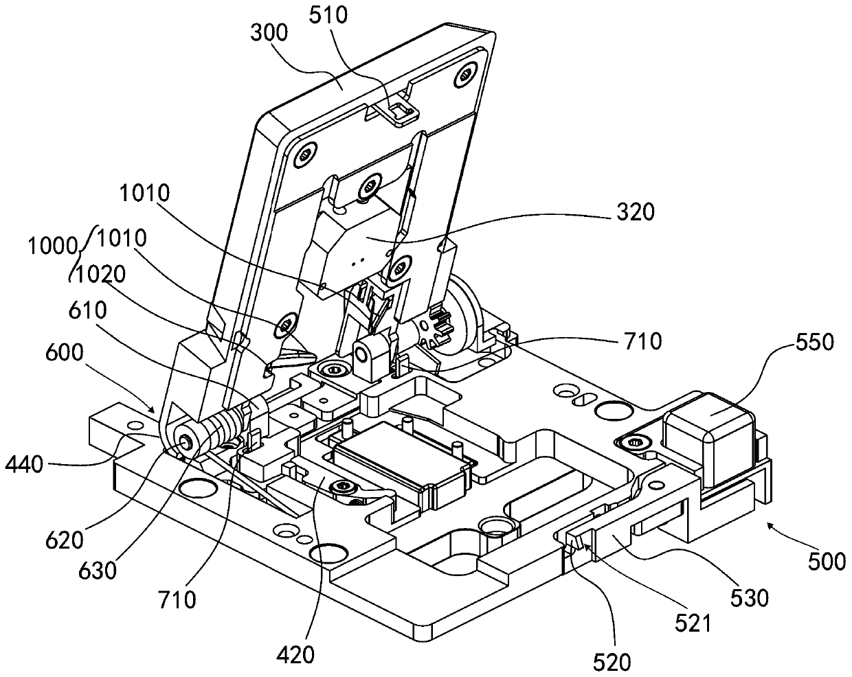 Precise positioning, clamping and sample adding platform device for gene sequencing chip and gene sequencer