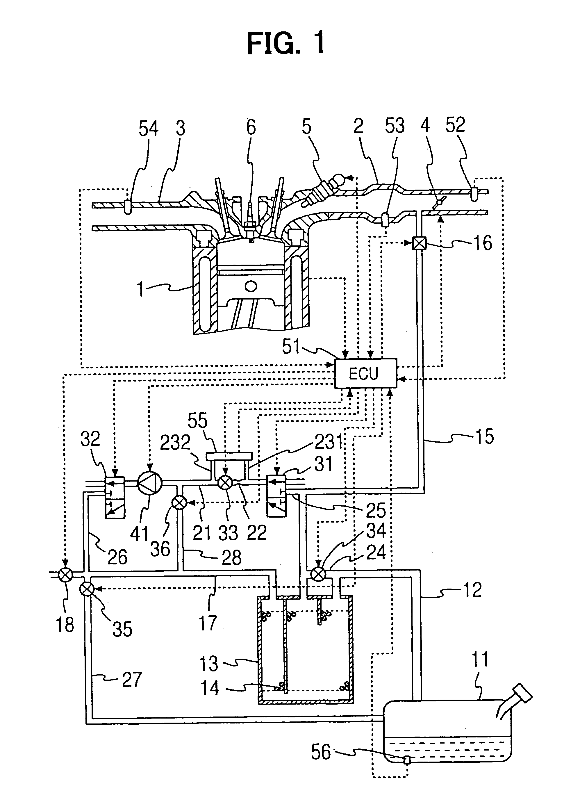 Fuel nature measuring device of internal combustion engine and internal combustion engine having the same