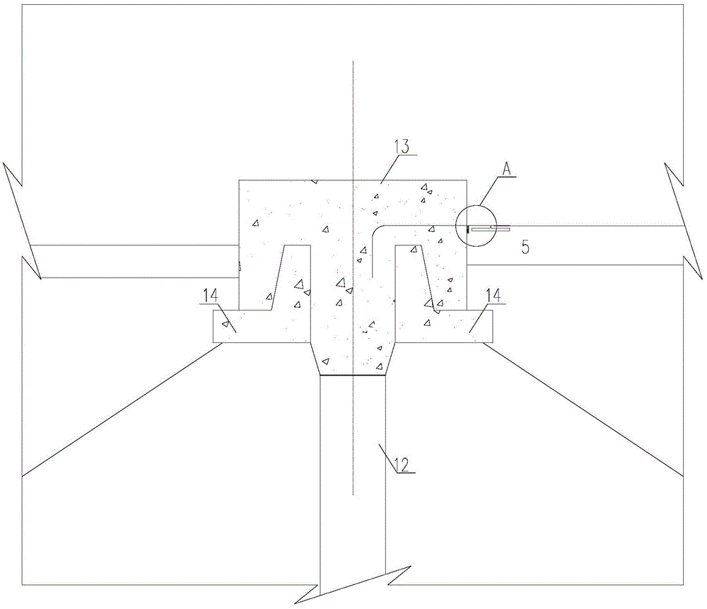 Composite geomembrane anti-seepage structure capable of automatically adapting to weir body deformation and construction method