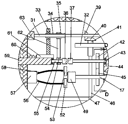 Automatic spraying device for long corridor wall