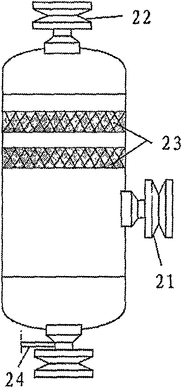 Gas-liquid separation heat exchanging gas-returning regulation station