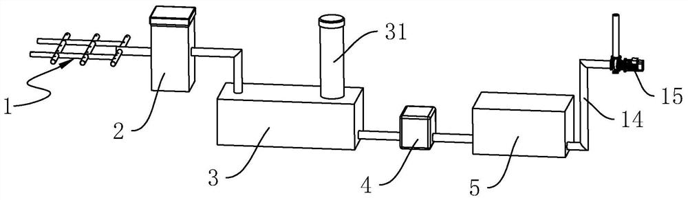 A rainwater collection and reuse system for urban green squares