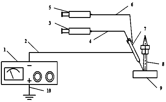 A Nanofluid Oil Film Water Droplet Electrostatic Controllable Jet Cutting Method and Device