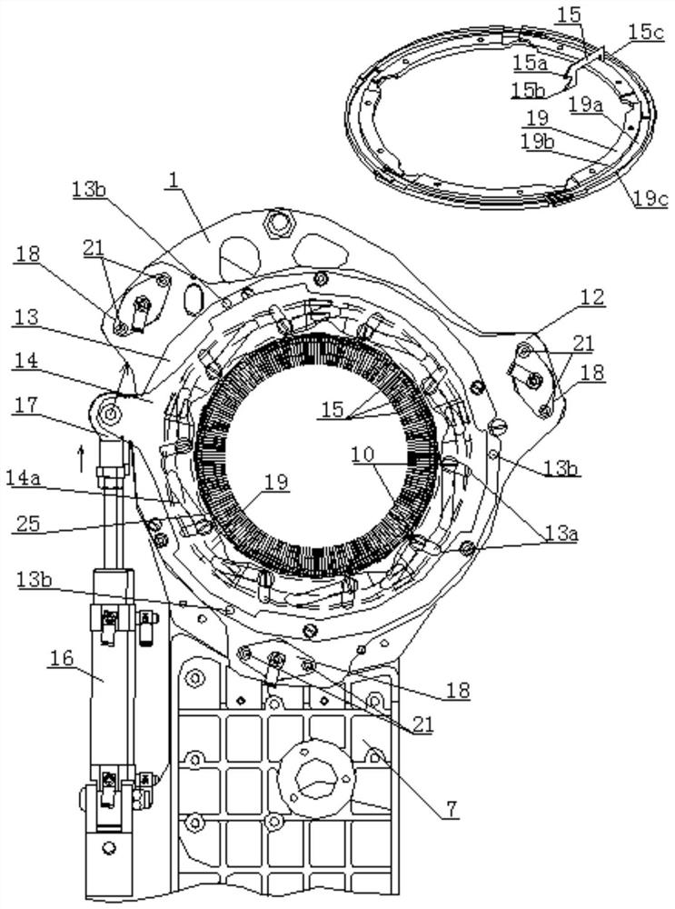 Circular knitting machine transfer pickup device and pickup method