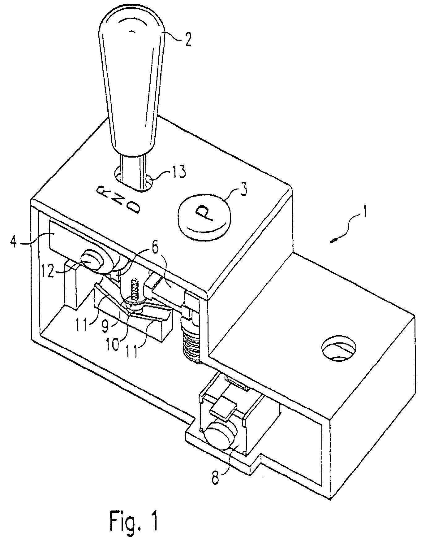 Gear input unit