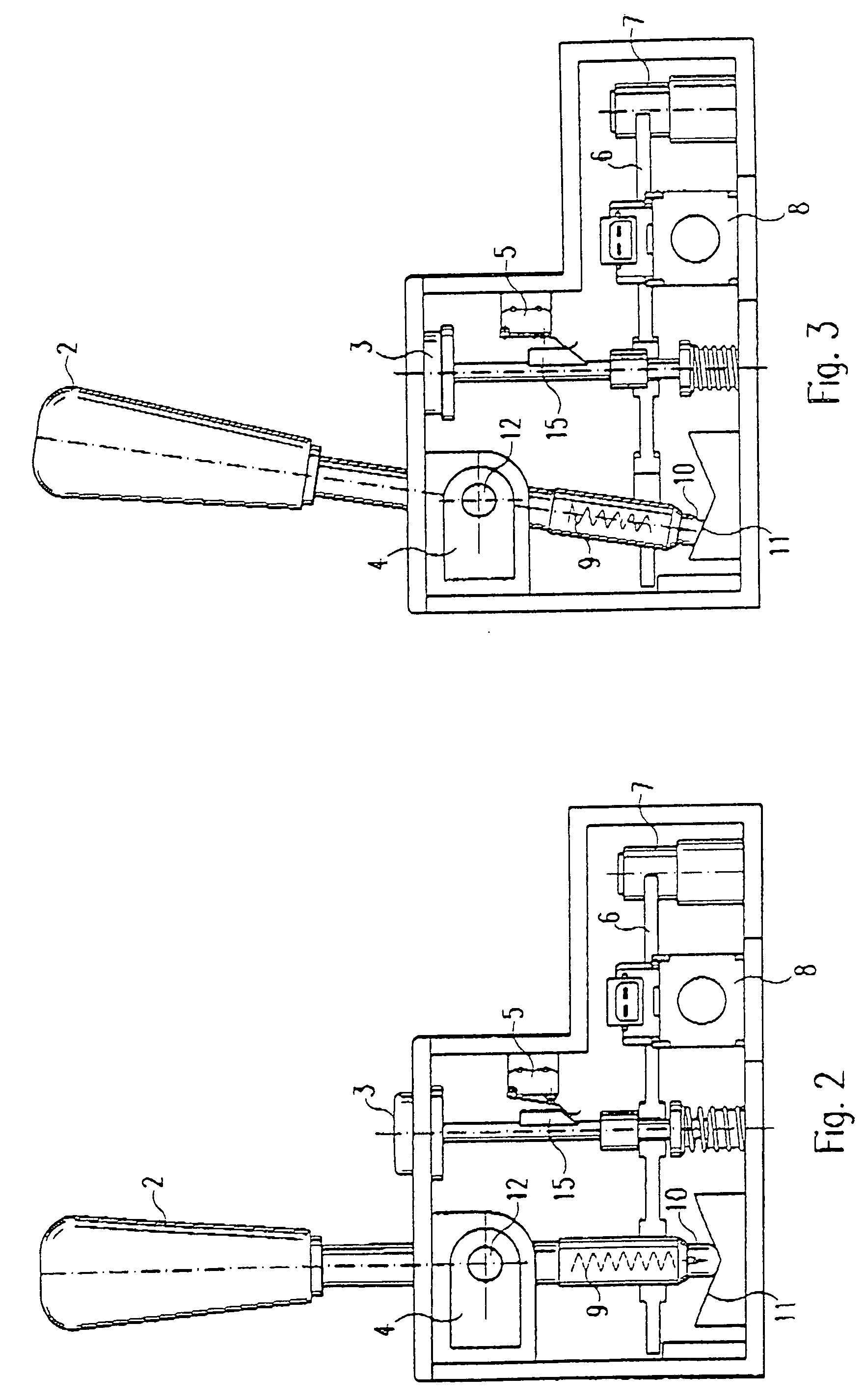 Gear input unit