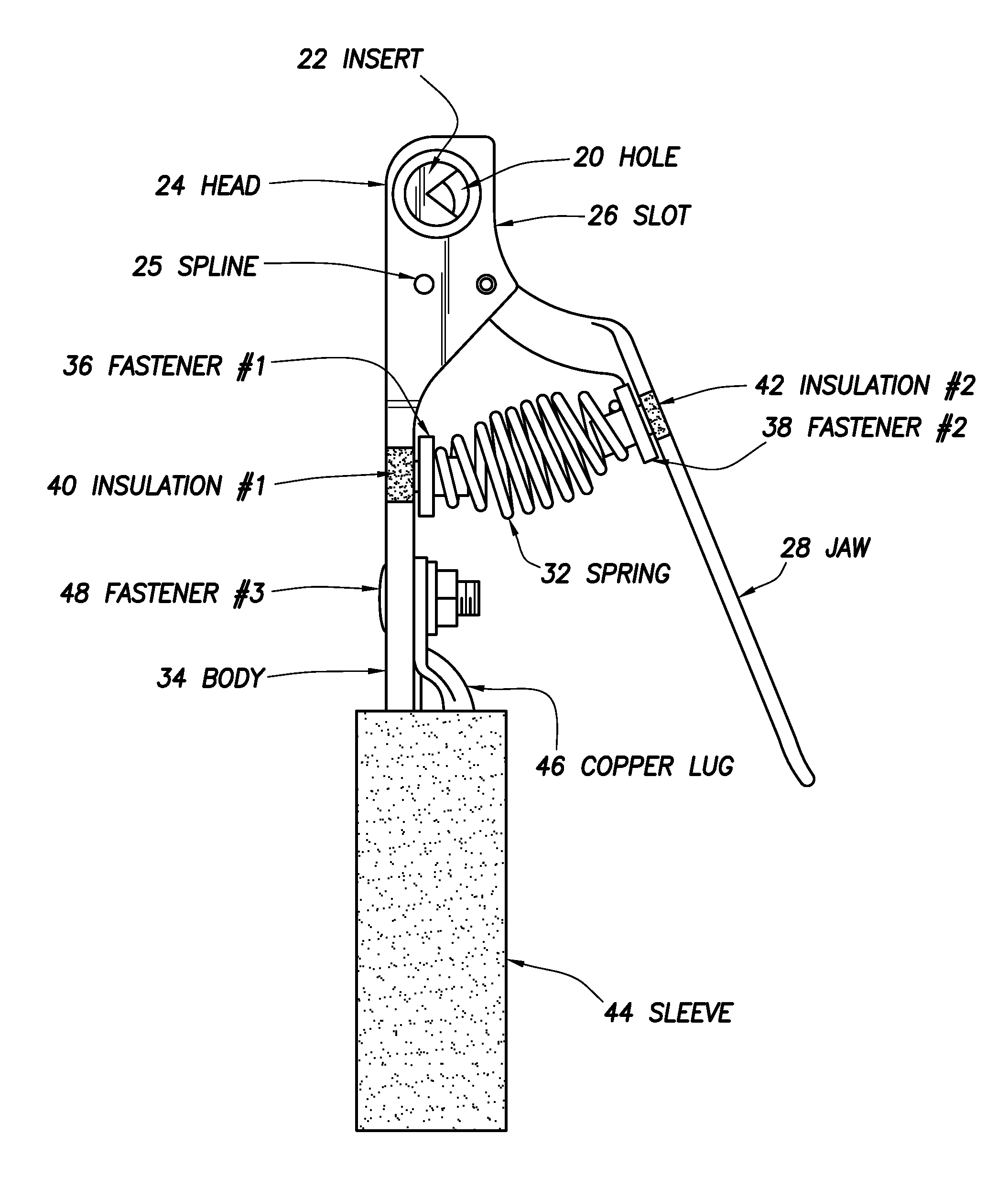 Closed-end welding electrode holder