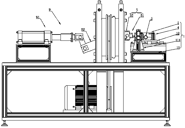 A device for forming threaded ribs at the end of a special-shaped pipe