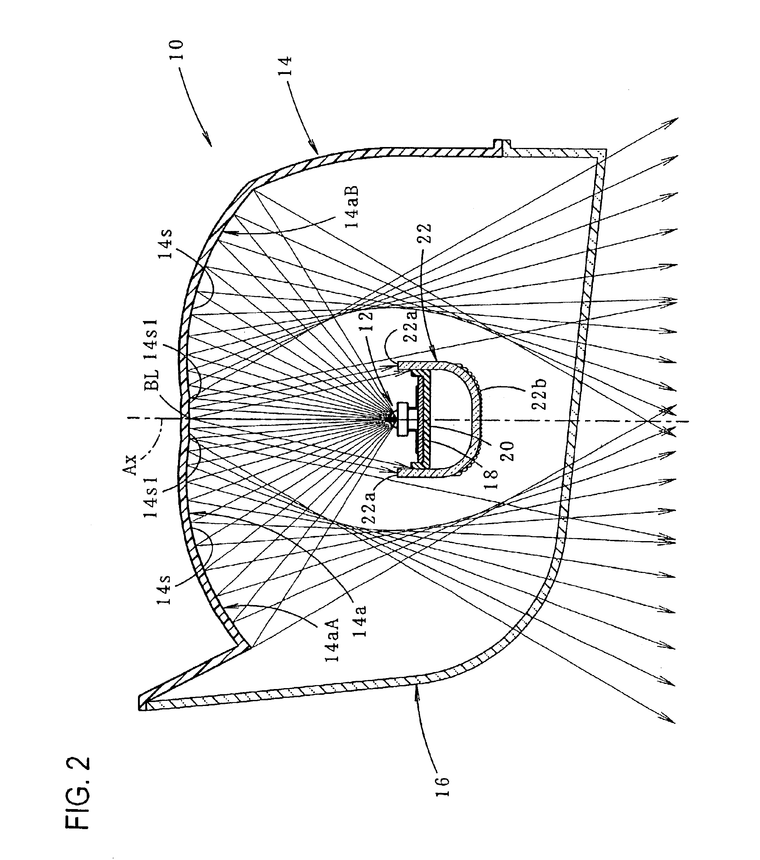 Vehicular lamp employing led light sources