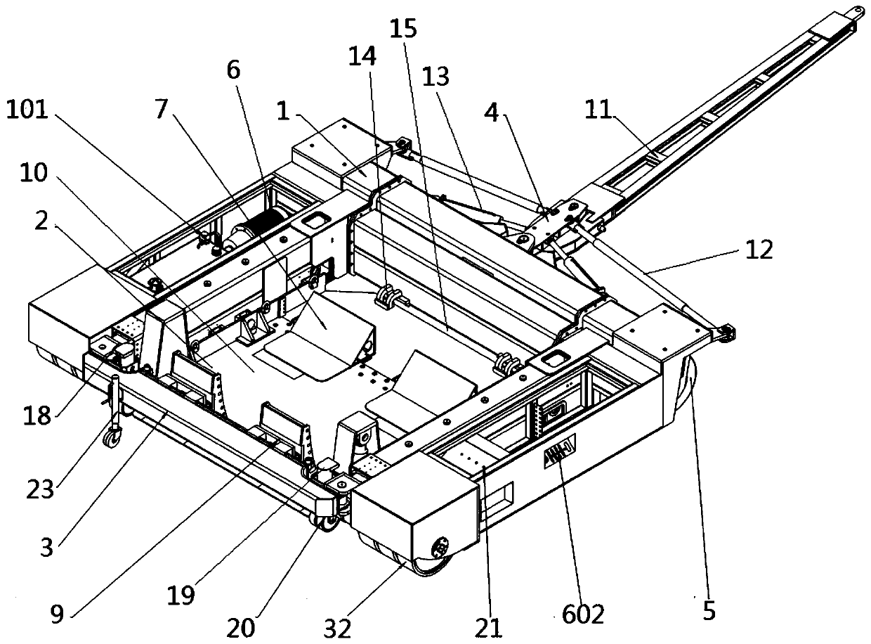 Rapid undercarriage moving equipment and using method