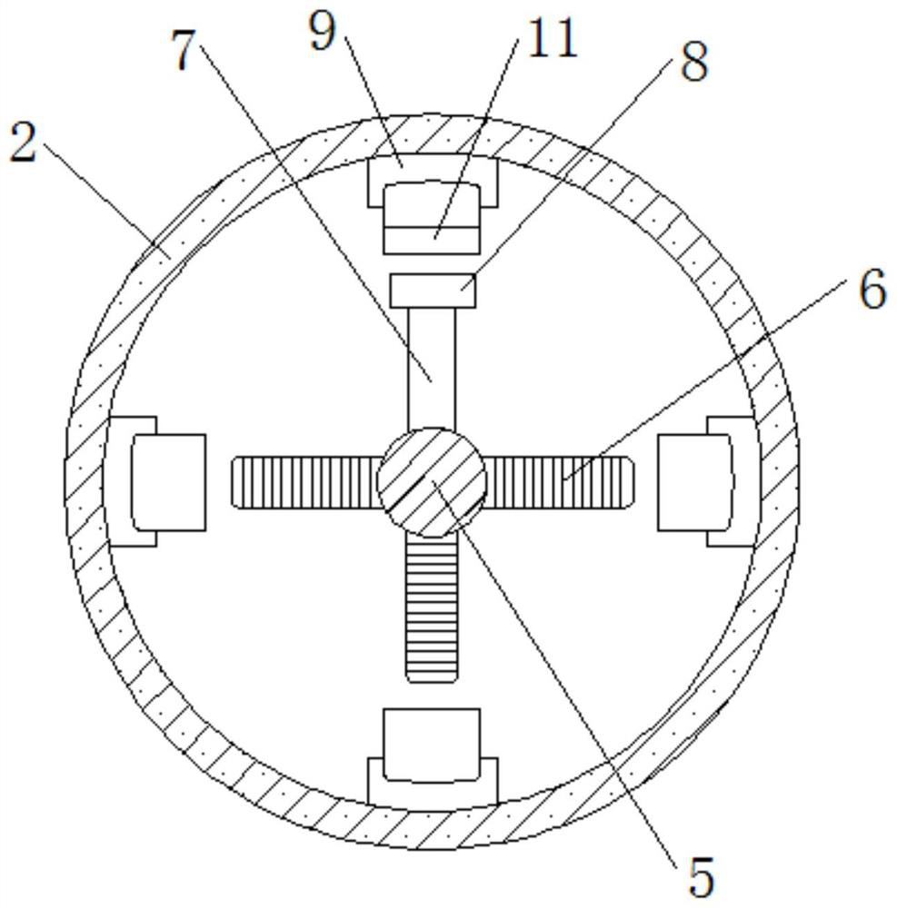 Treatment device capable of automatically cleaning away waste generated during industrial production