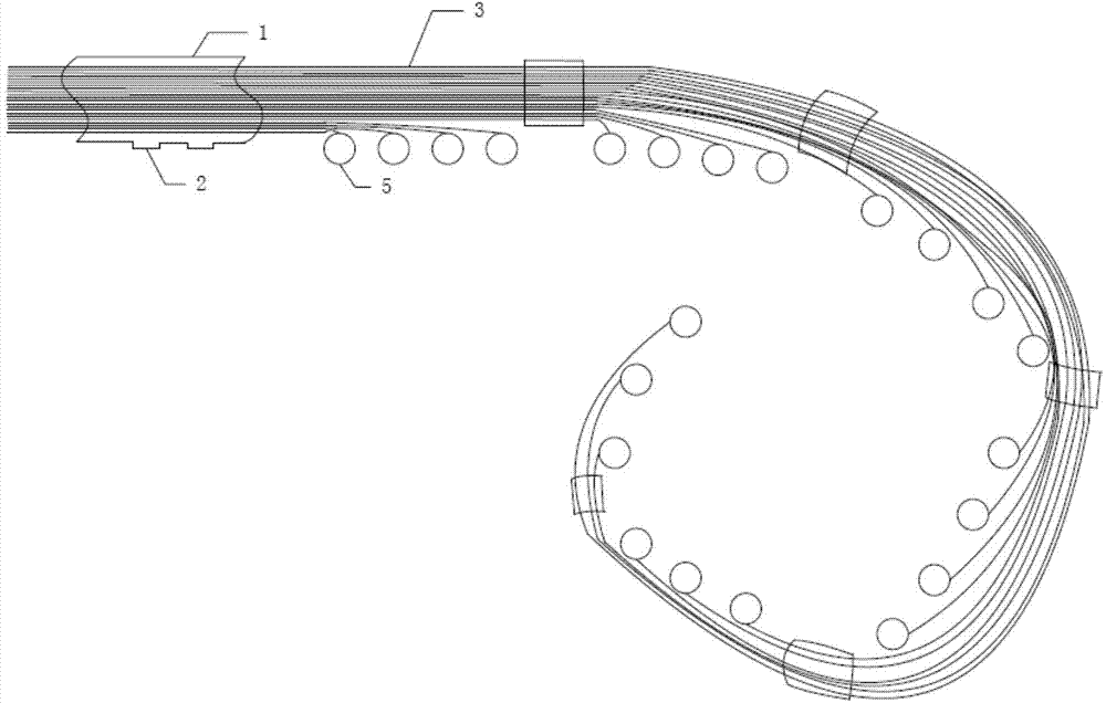 Pre-bent type artificial cochlea electrode