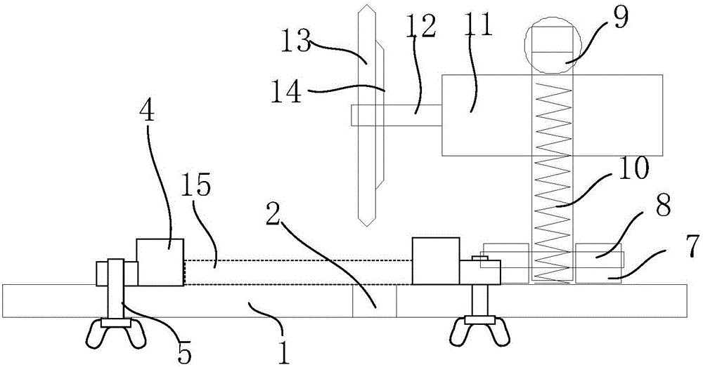 Automatic reset two-directional clamping-type grinder