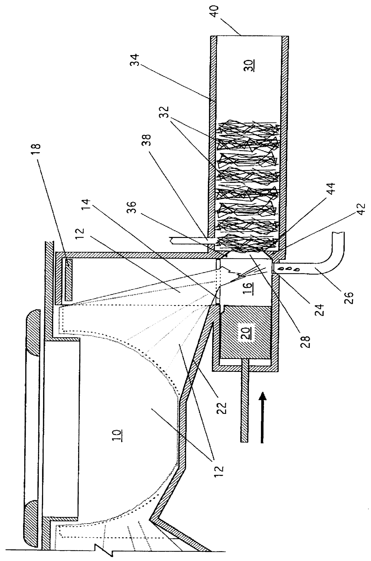 Waste removal method for dry toilets