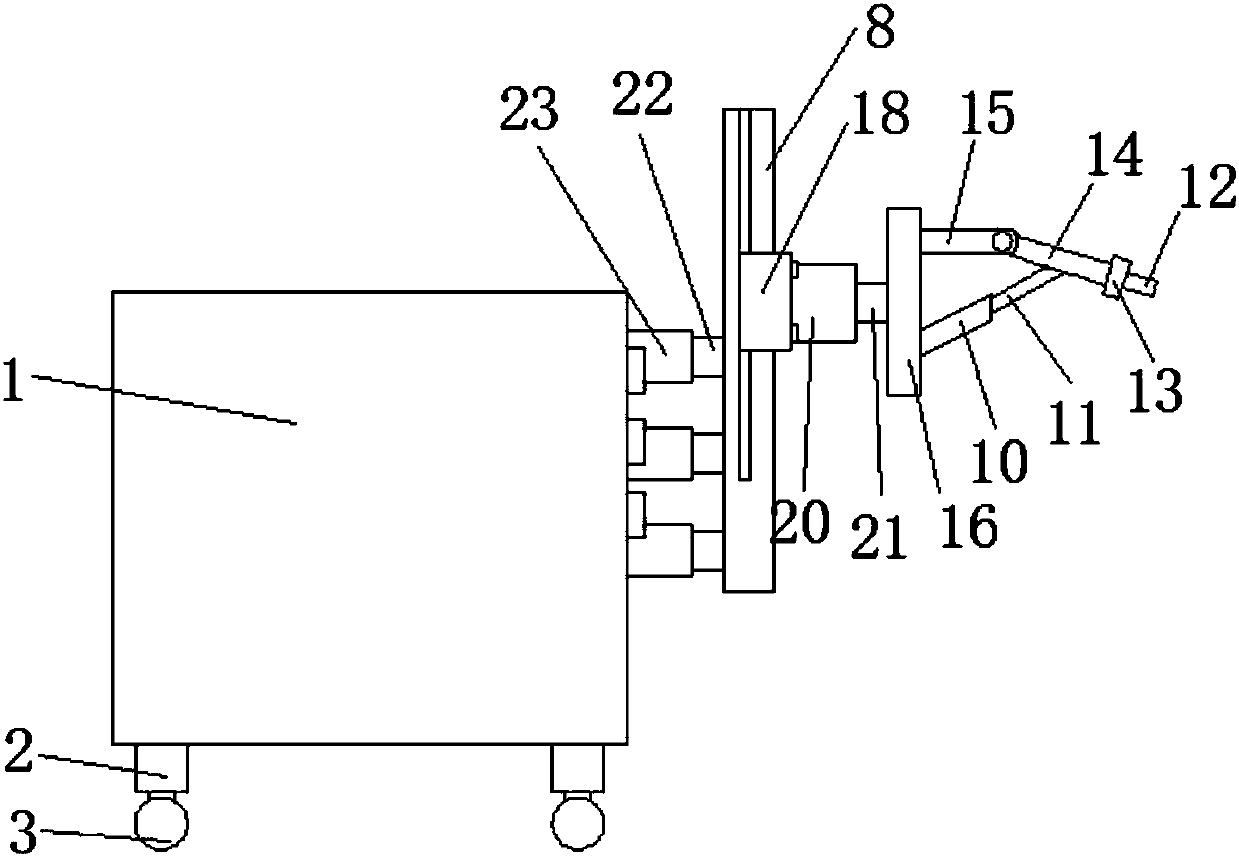 Angle-adjustable welding head structure of welding machine