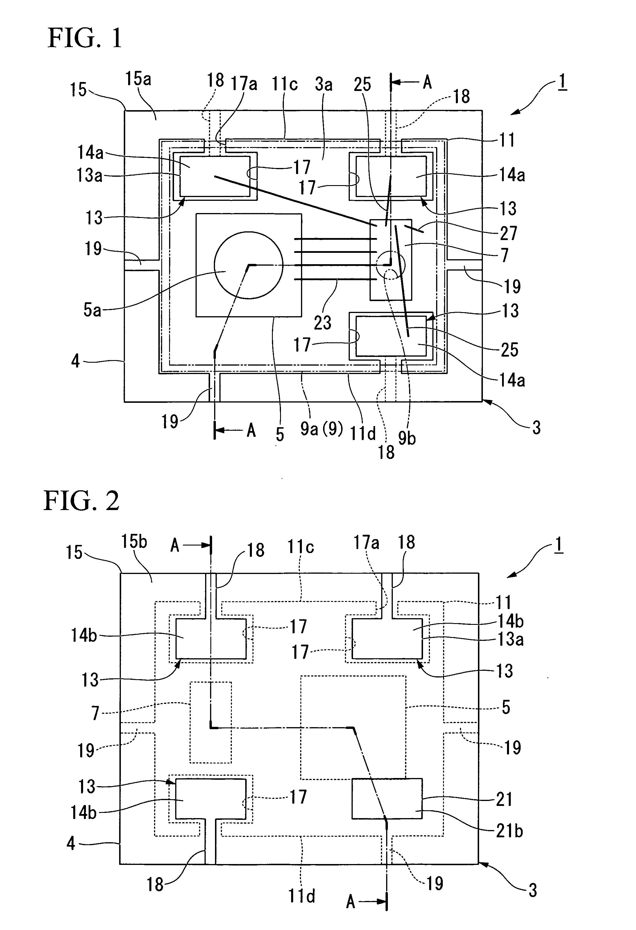 Semiconductor device, lead frame, and microphone package therefor