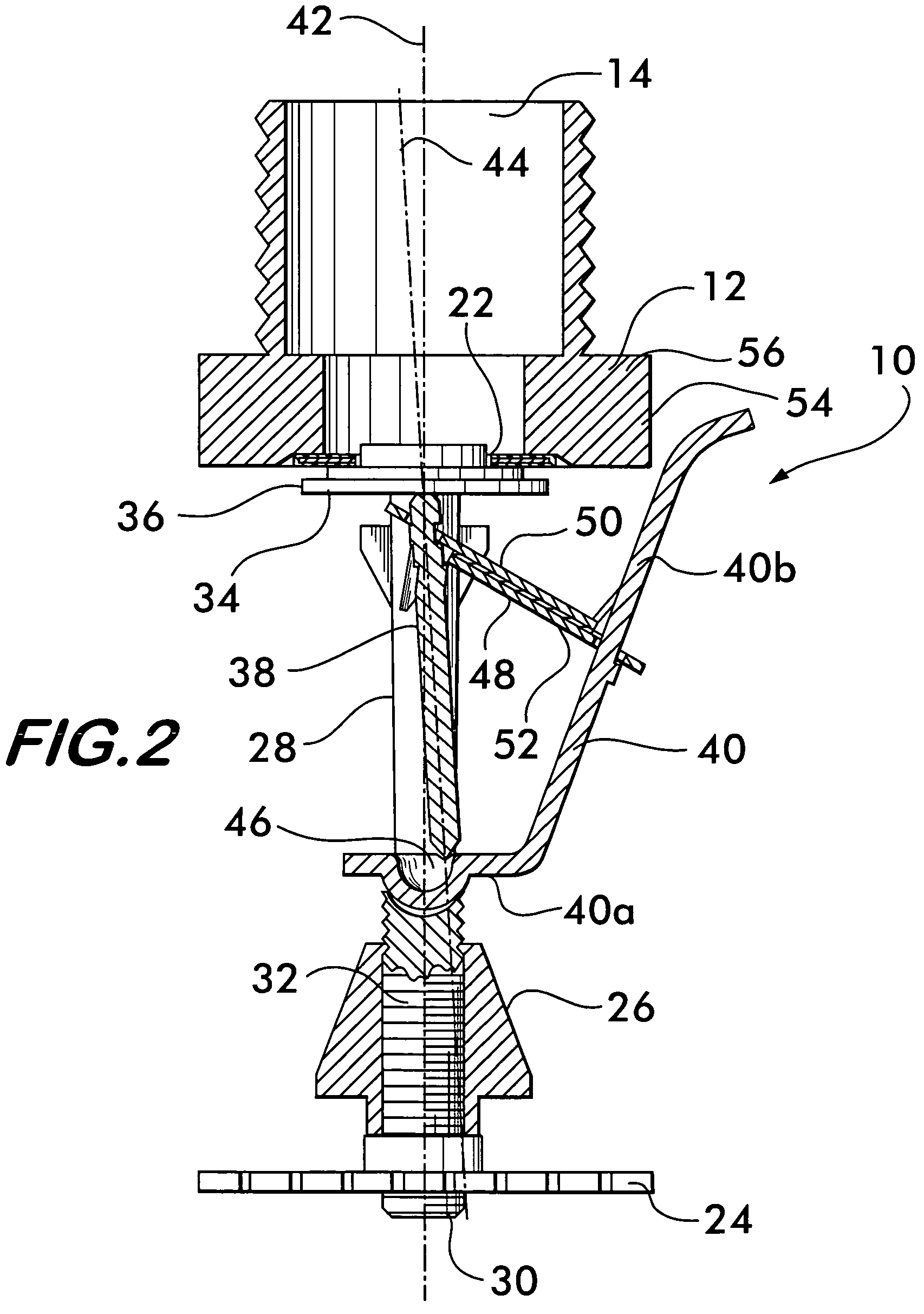 Sprinkler with motion limited lever