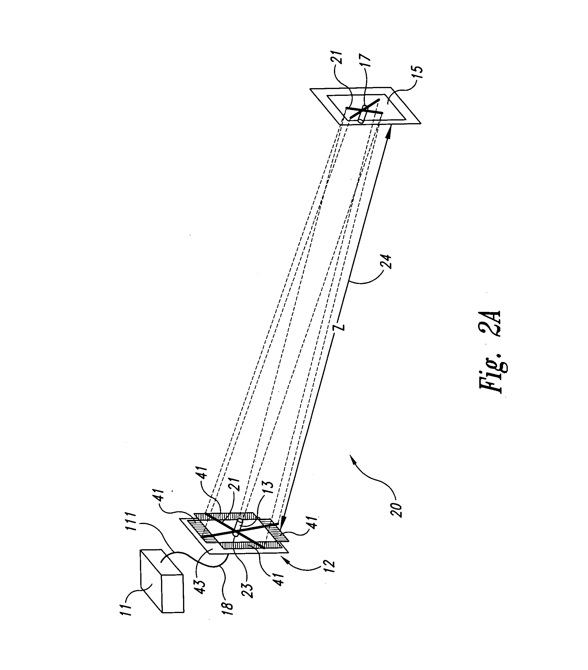 Metrology system and method for measuring five degrees-of-freedom for a point target