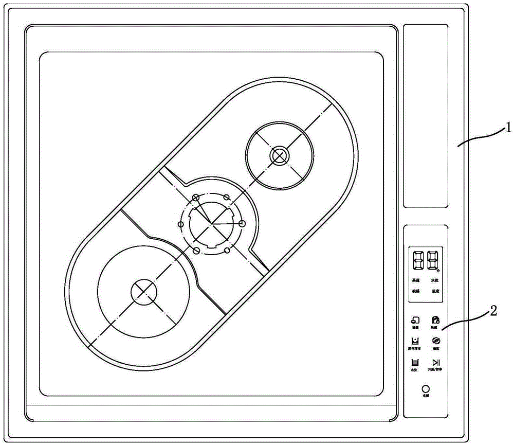 Box structure of dish washing machine