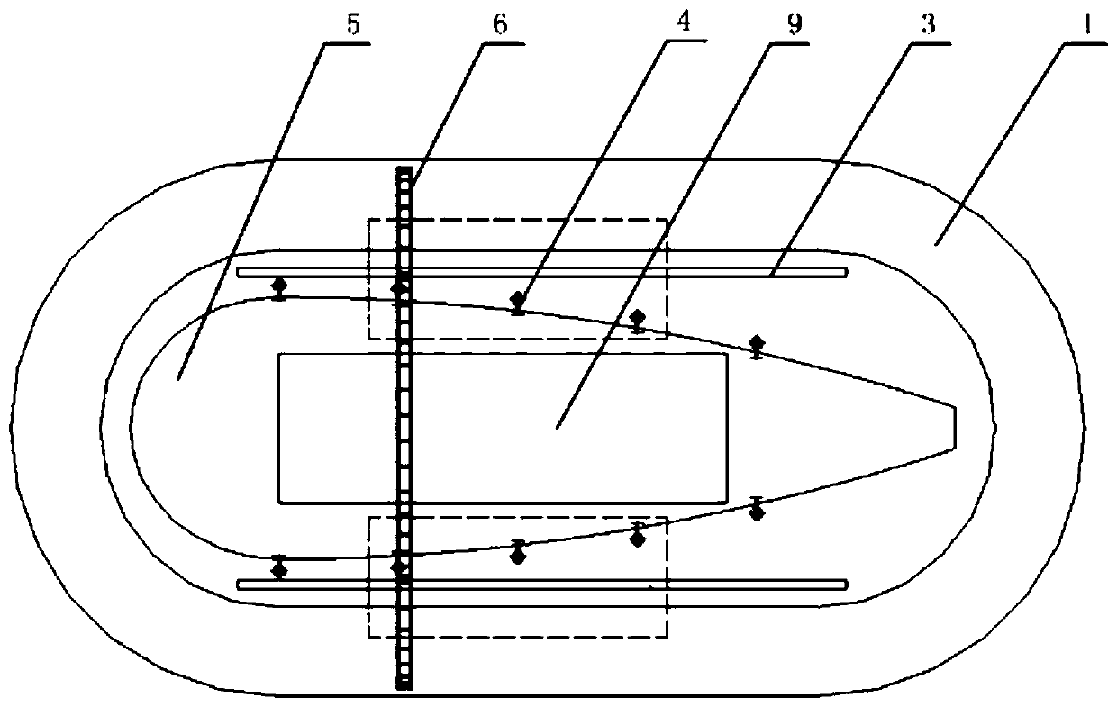 A captive balloon anchoring platform and a use method