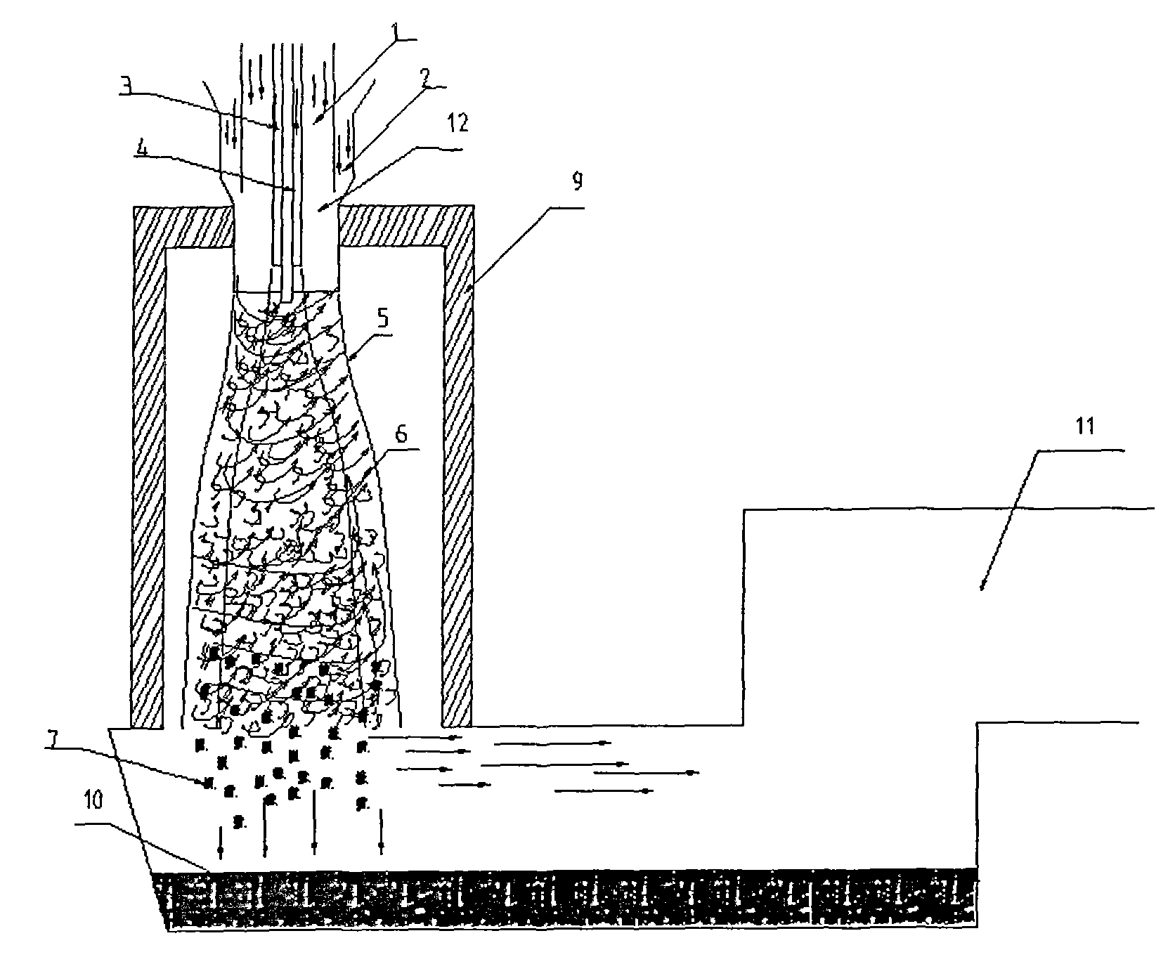 Process and device for smelting copper by pulsation vortex method