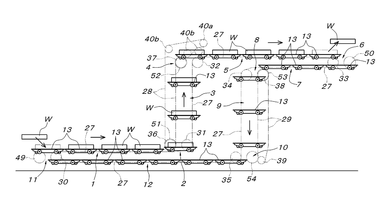 Cart-type transporting device