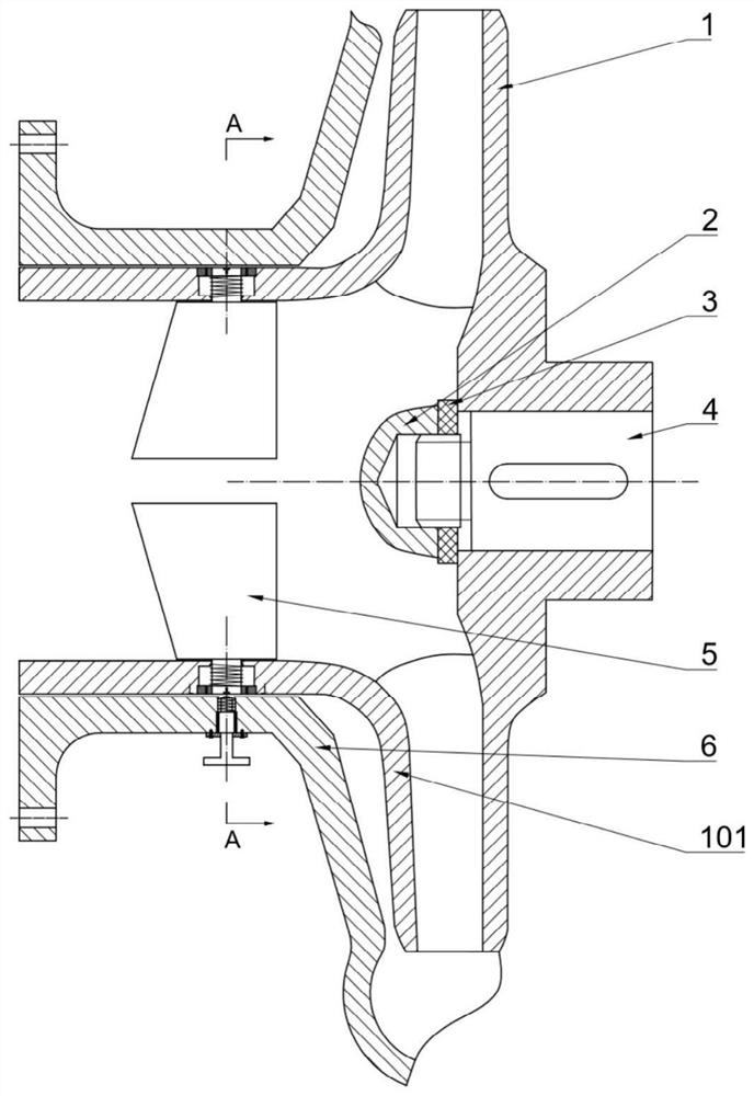 A shaftless inducer with adjustable blades for pumps