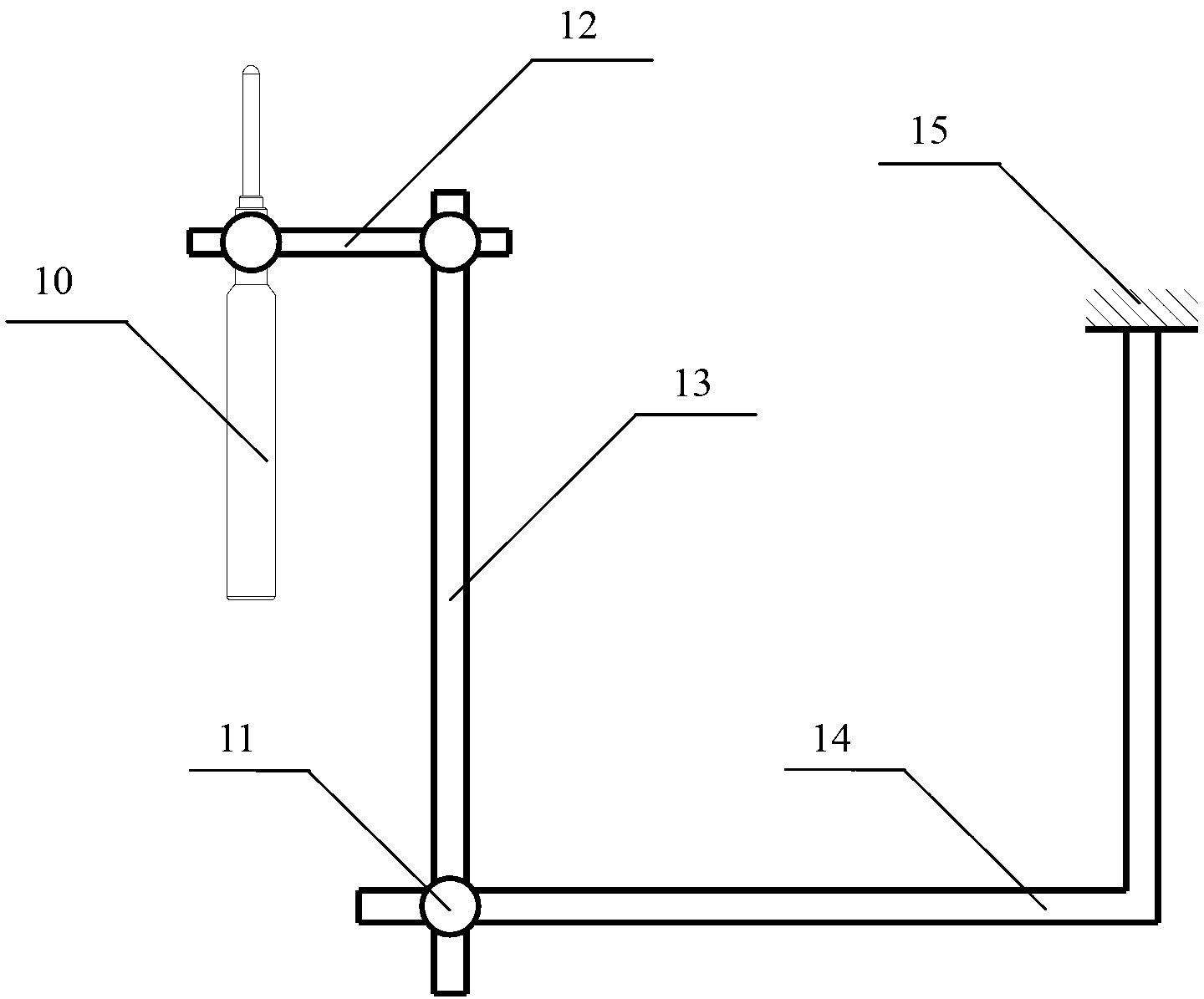 Bearing rigidity test system of bevel gear of automobile driving axle assembly