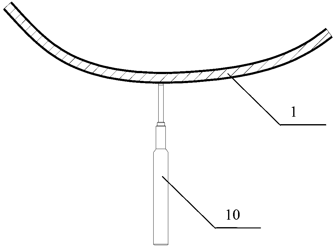 Bearing rigidity test system of bevel gear of automobile driving axle assembly