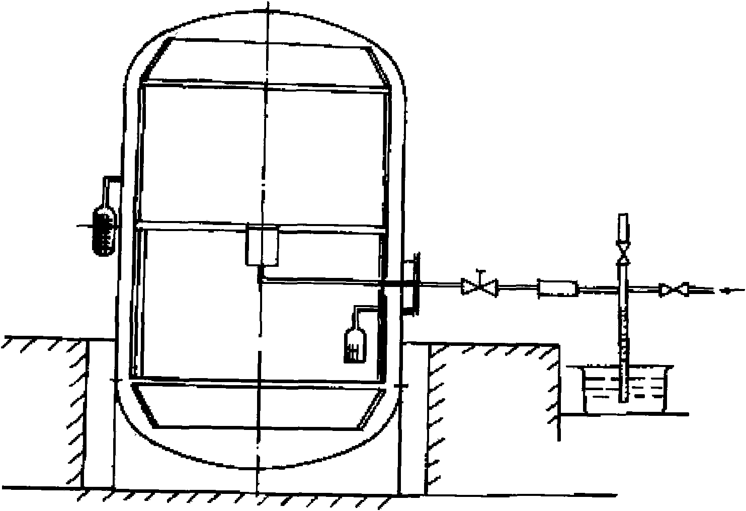 Device and method for measuring built-in low-temperature pumping speed