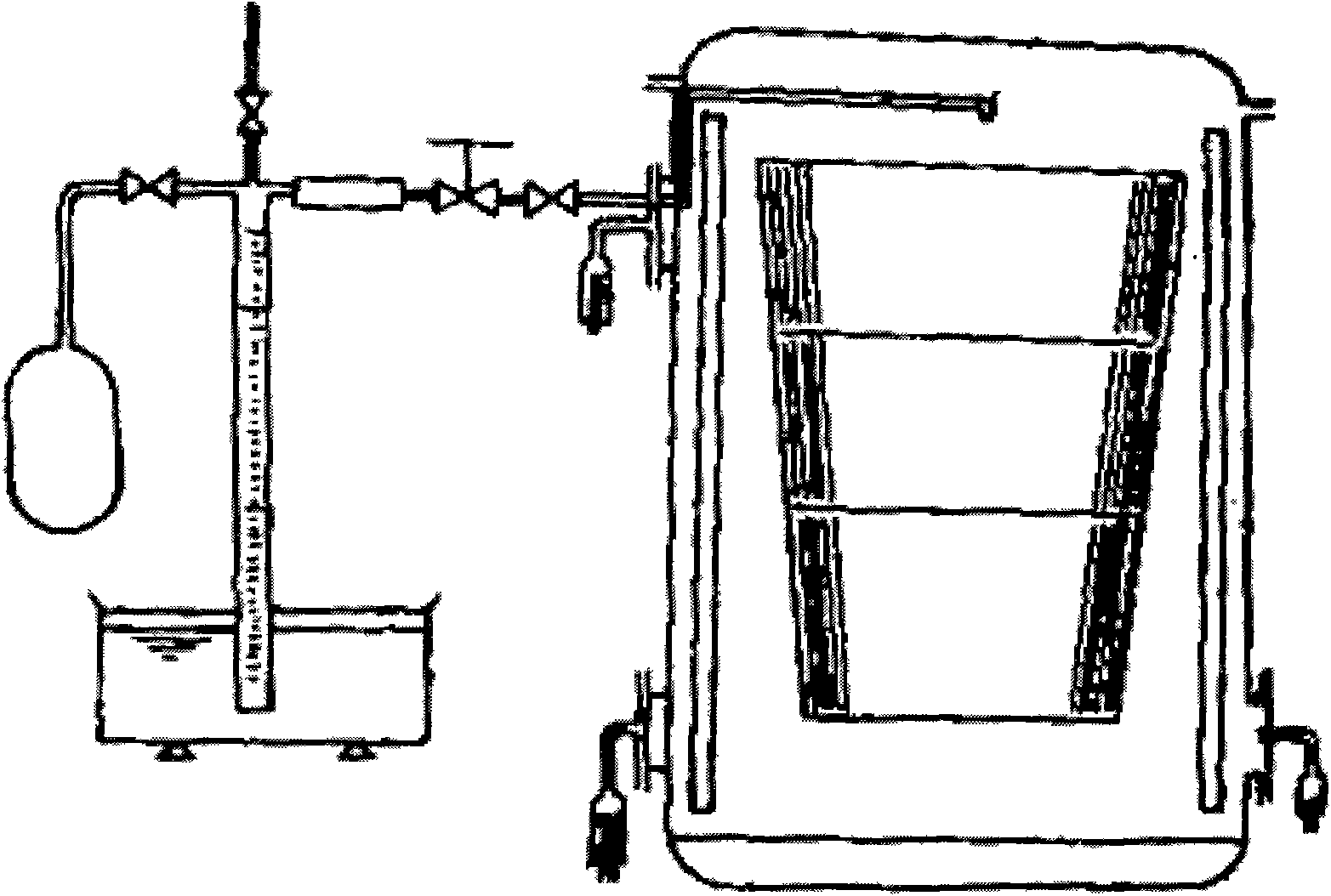 Device and method for measuring built-in low-temperature pumping speed