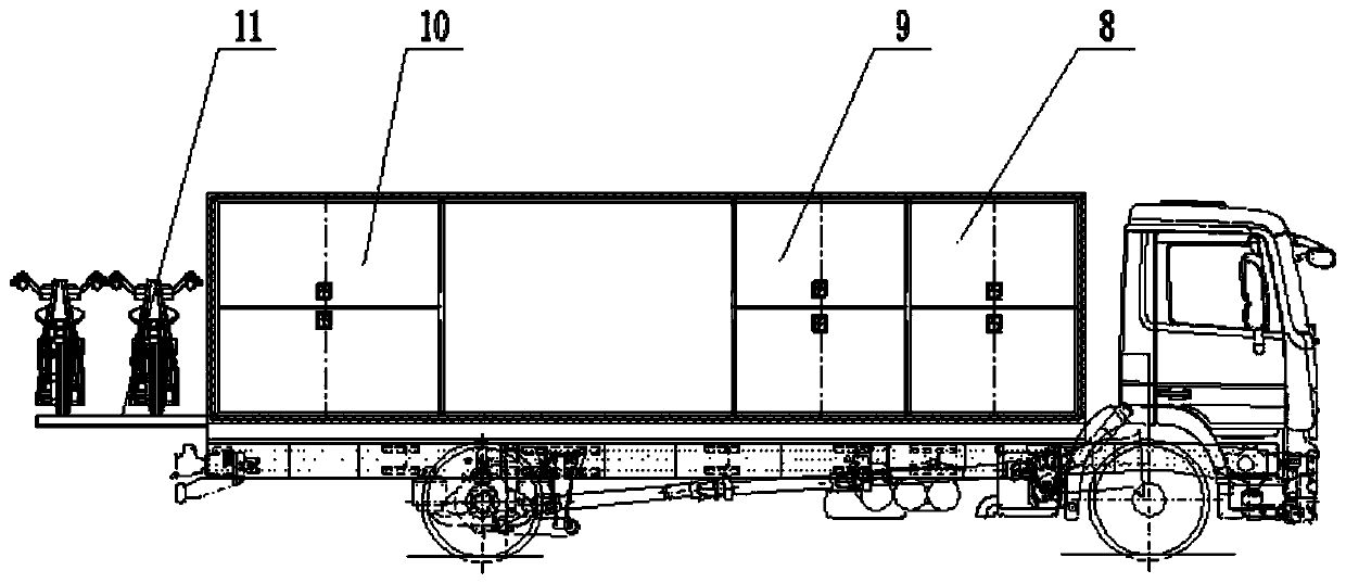 Medical decontaminating integrated nuclear rescue vehicle and rescue method