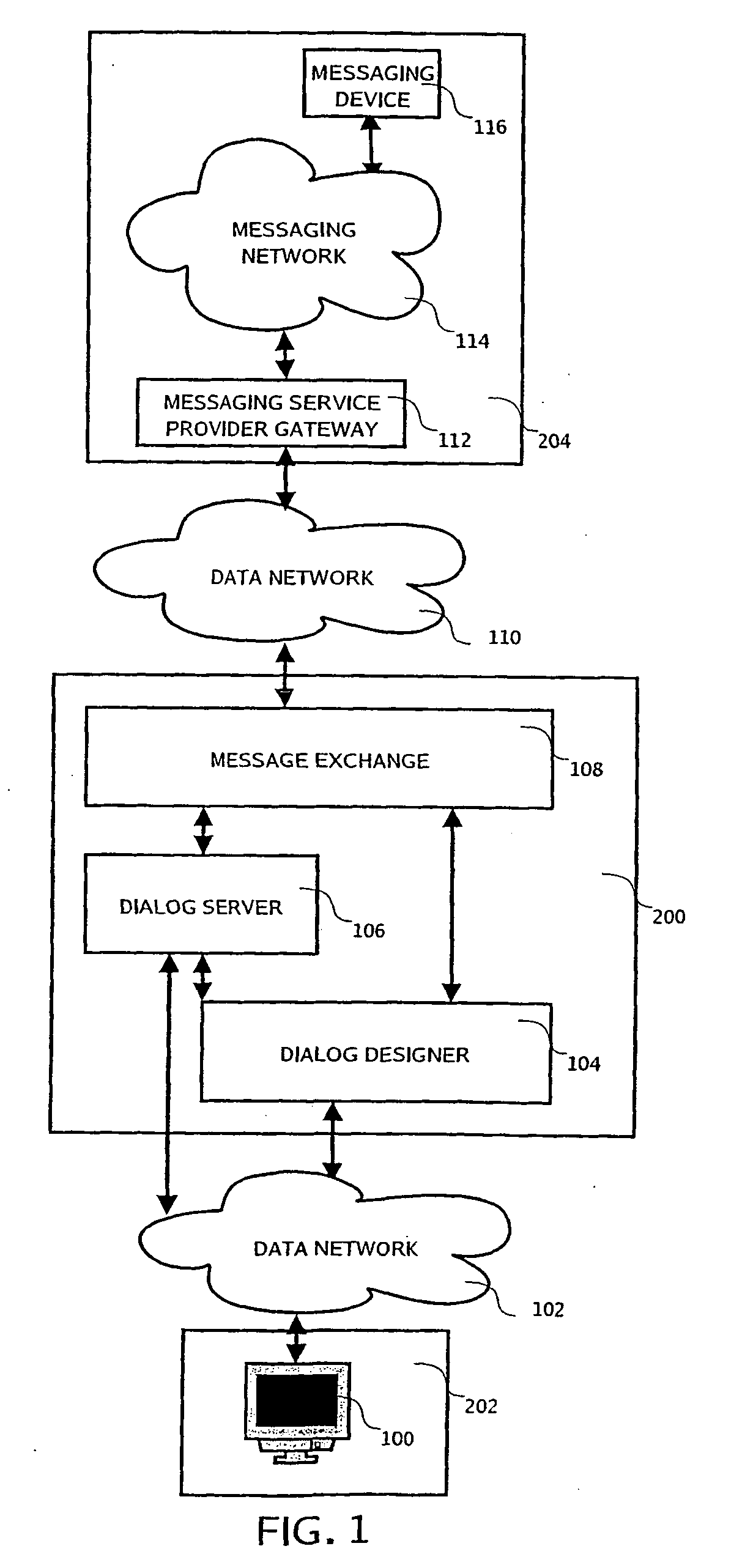 Integrated interactive messaging system and method