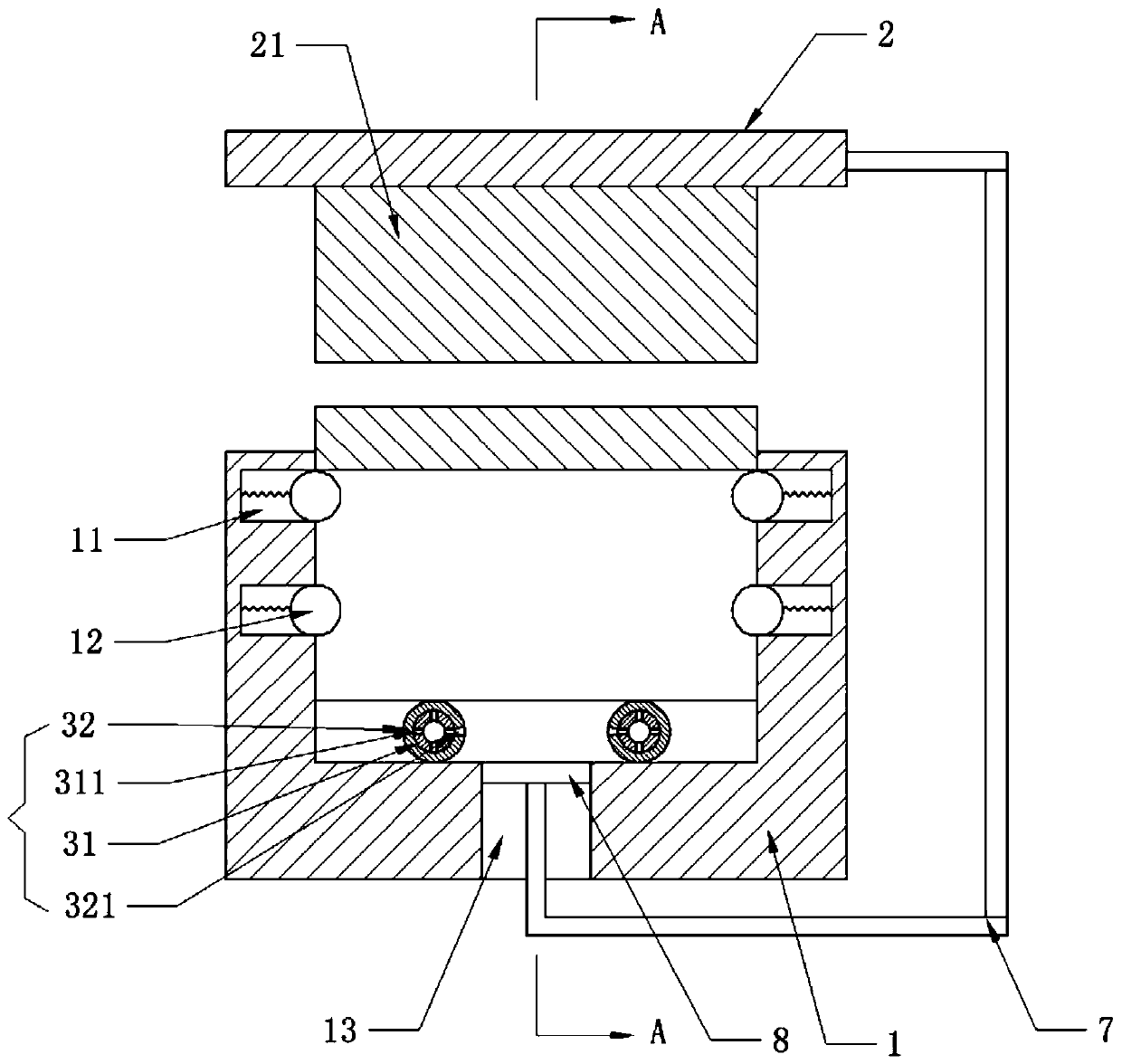 Parts processing device for pipeline antifreeze equipment