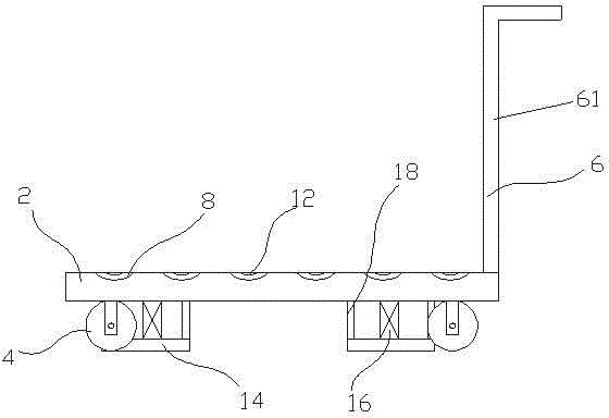 Stable-type cloth trolley for spinning