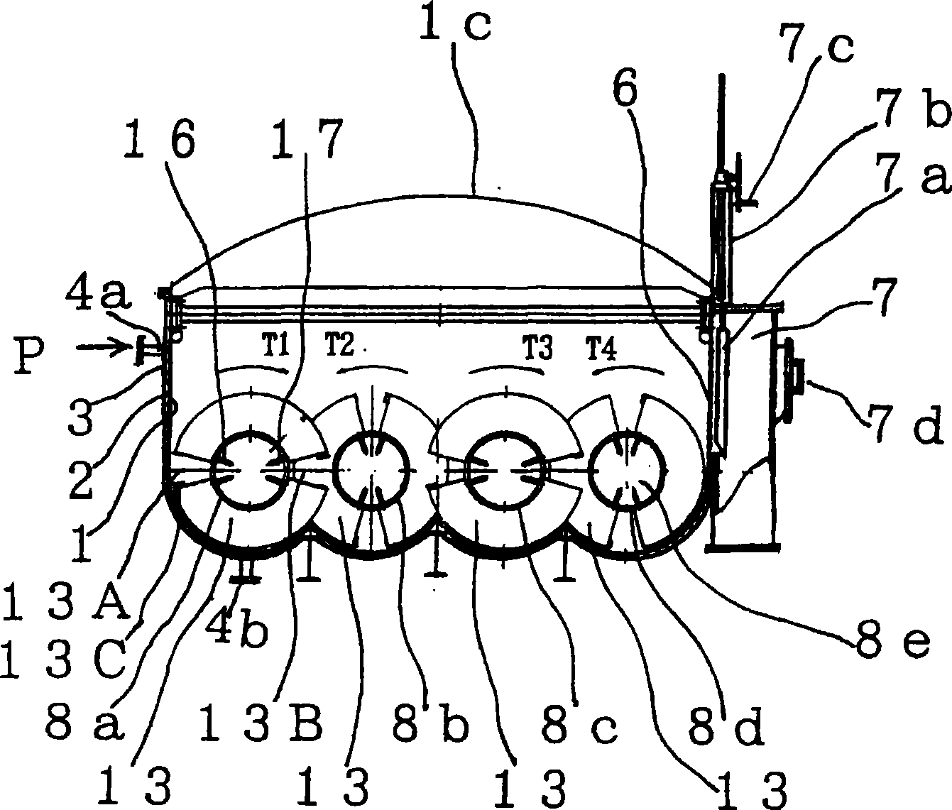 Stirring heat transfer device