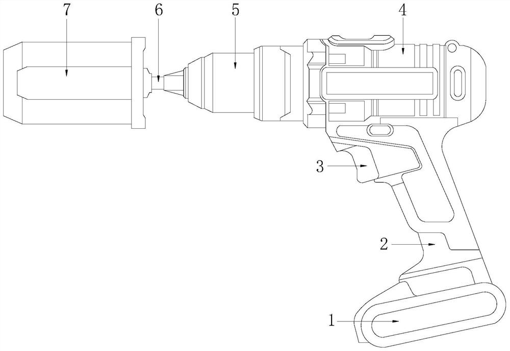 A steel bar tightening device for construction