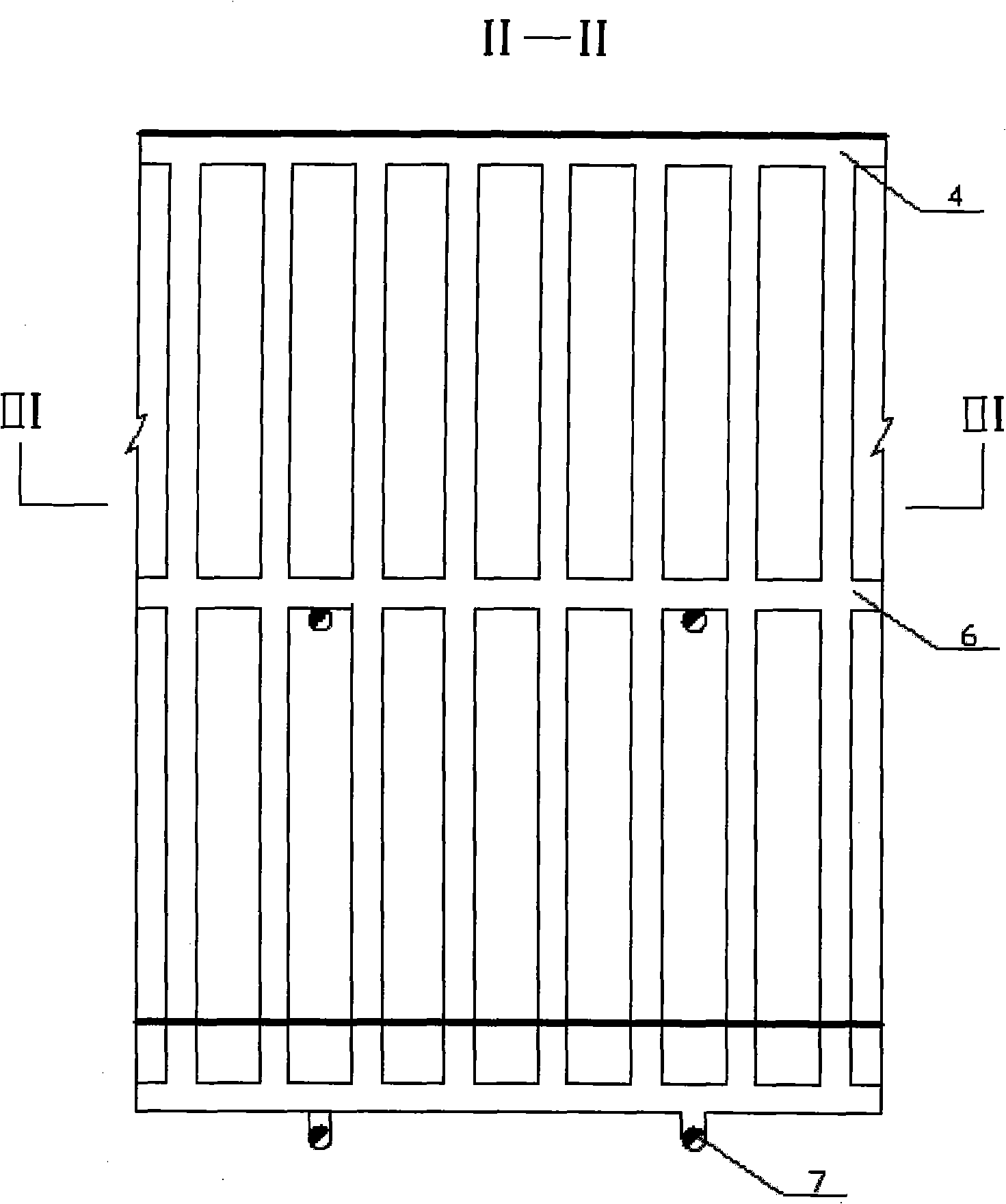 Large dead zone residual ore recovery method