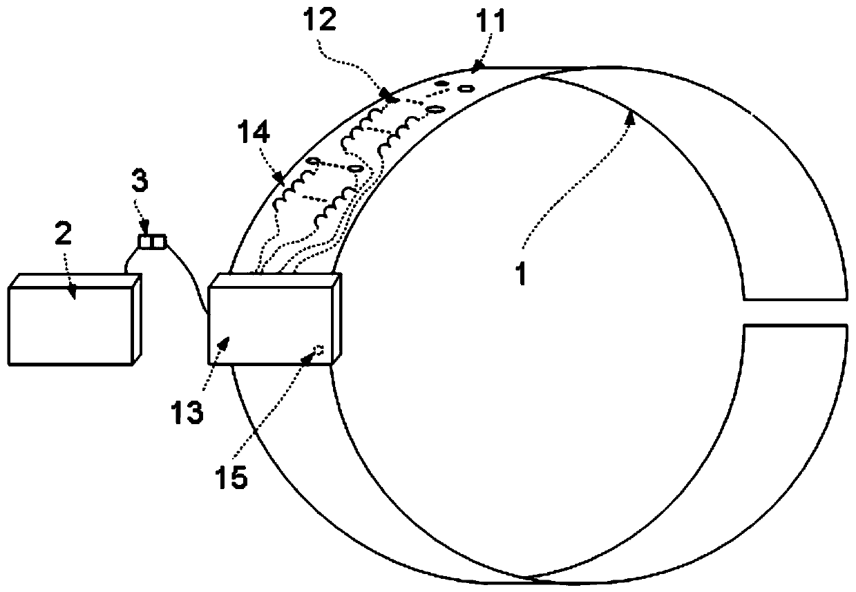 Three-dimensional temperature measurement wireless sensor for power cable joint