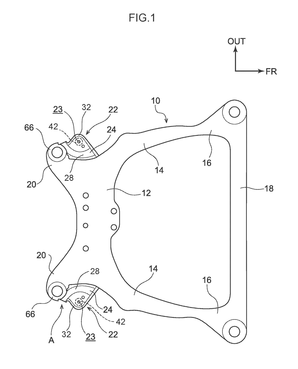 Suspension member lower arm bracket structure